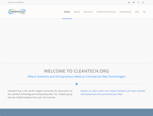 Tablet Screenshot of cleantech.org